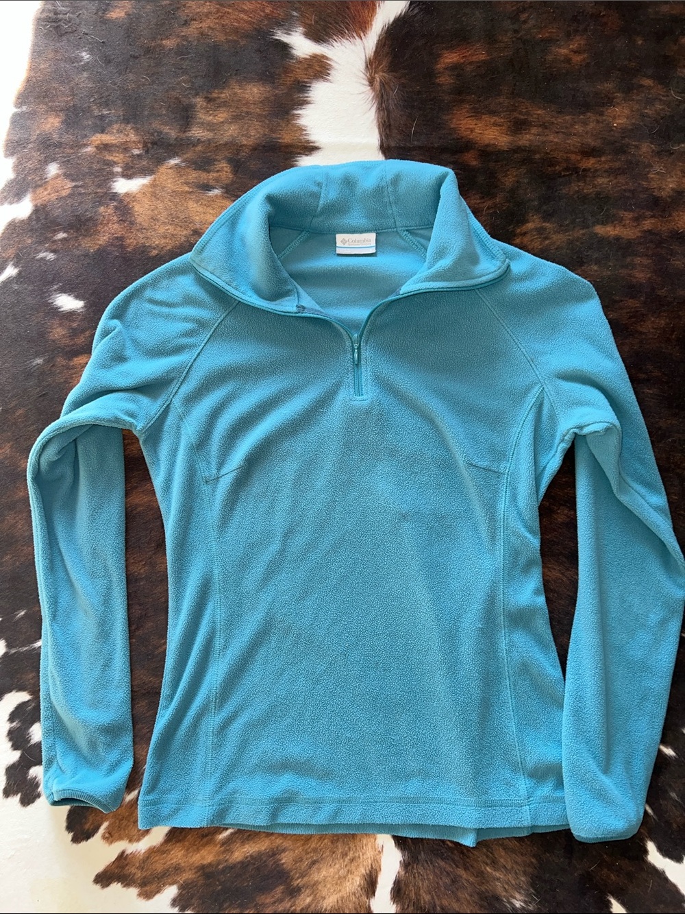 Columbia Women's Teal Quarter-Zip Fleece Pullover